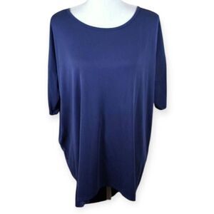 LULAROE BLUE HI-LO OVERSIZED TUNIC SZ.S EUC.